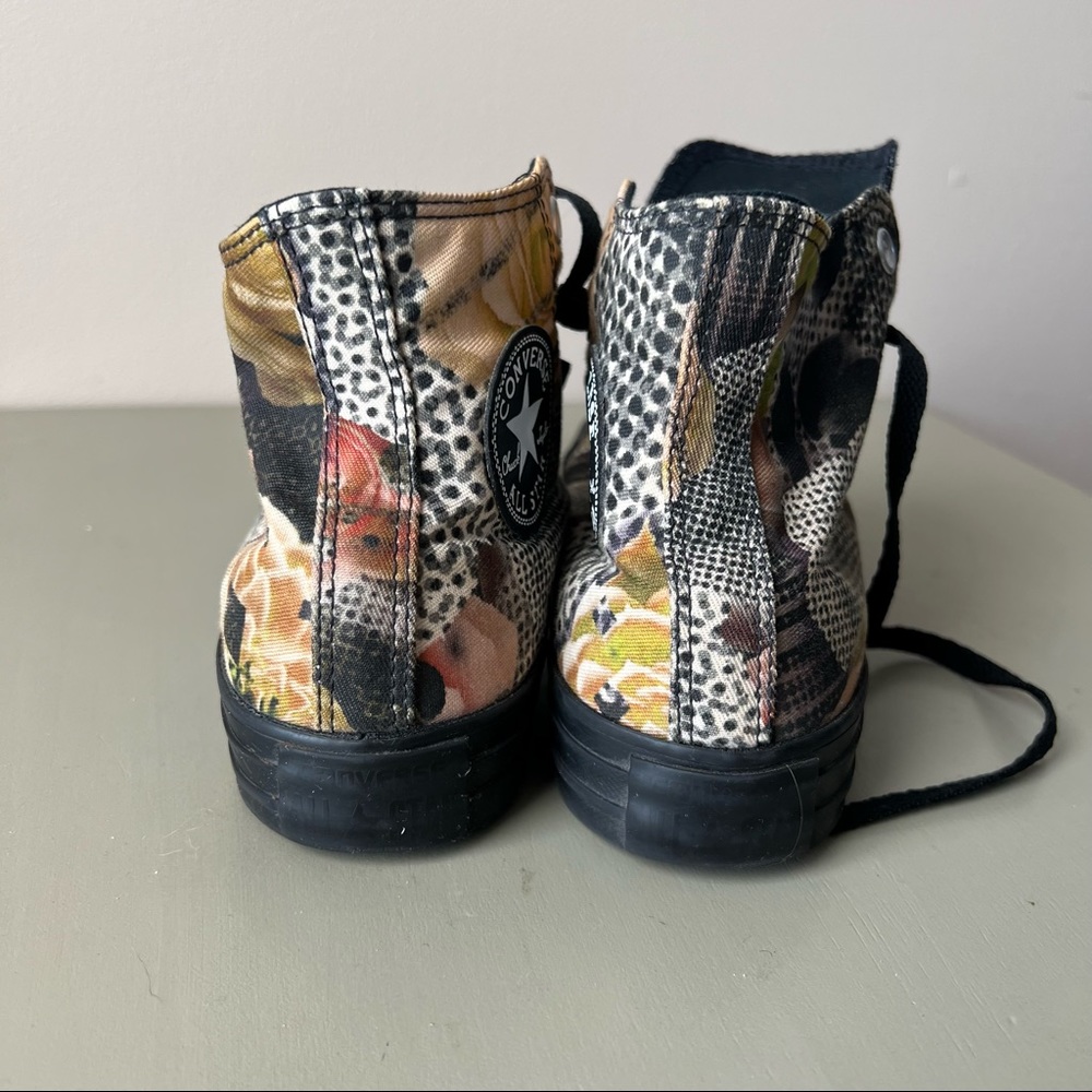 Converse High Tops Black Floral size 7 - Picture 7 of 9